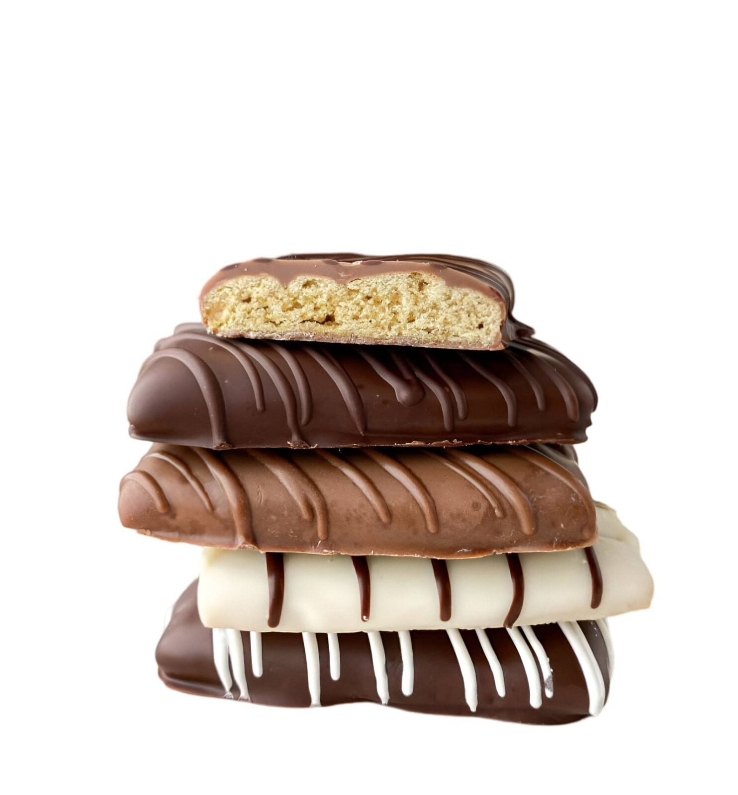 Classic Chocolate Hand Dipped & Decorated Half Graham Cracker- Single