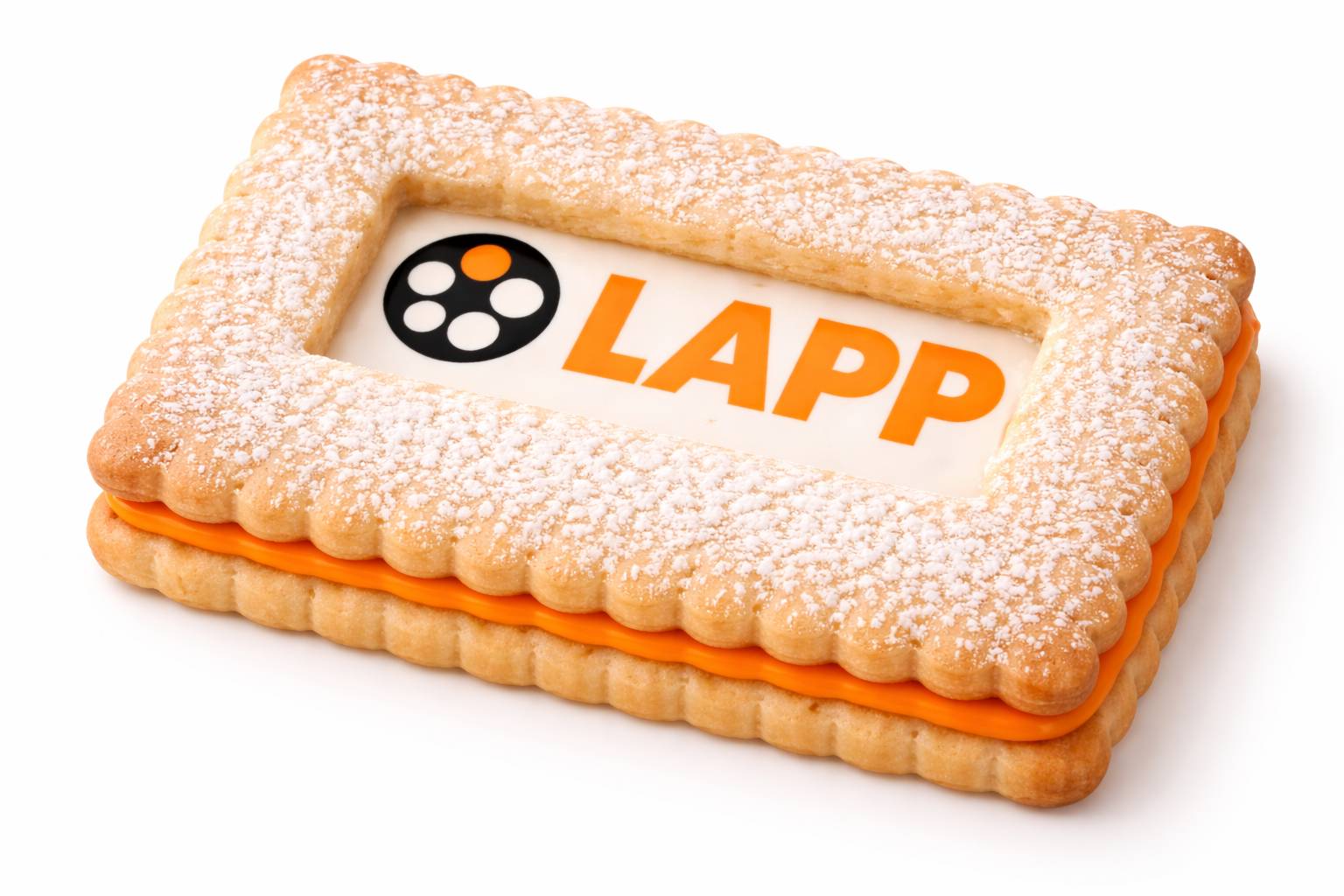 Logo Linzer Cookie- 3 x 2.5 Inch Rectangle