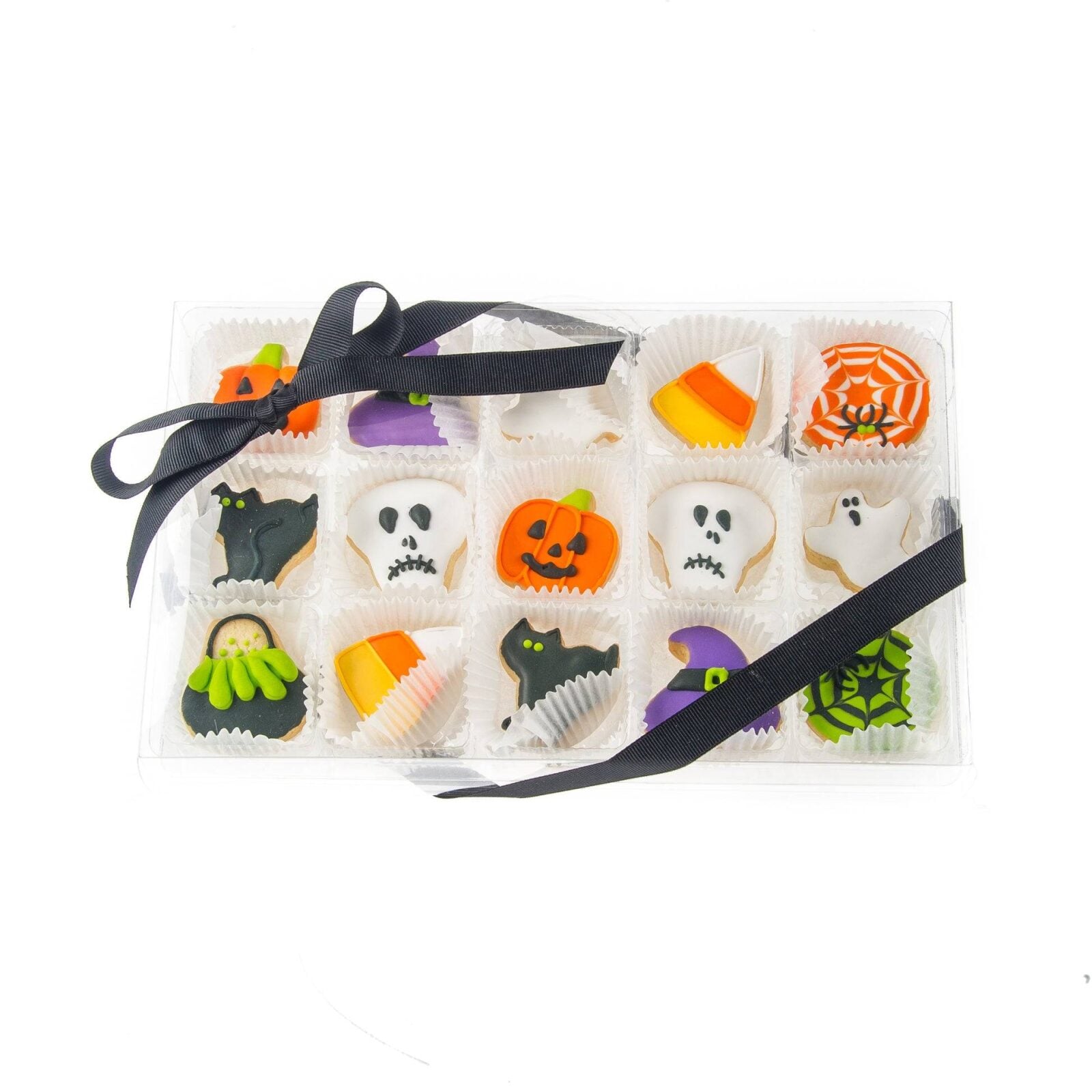 Halloween Mini Cookie Clear Gift Box- 15 pc