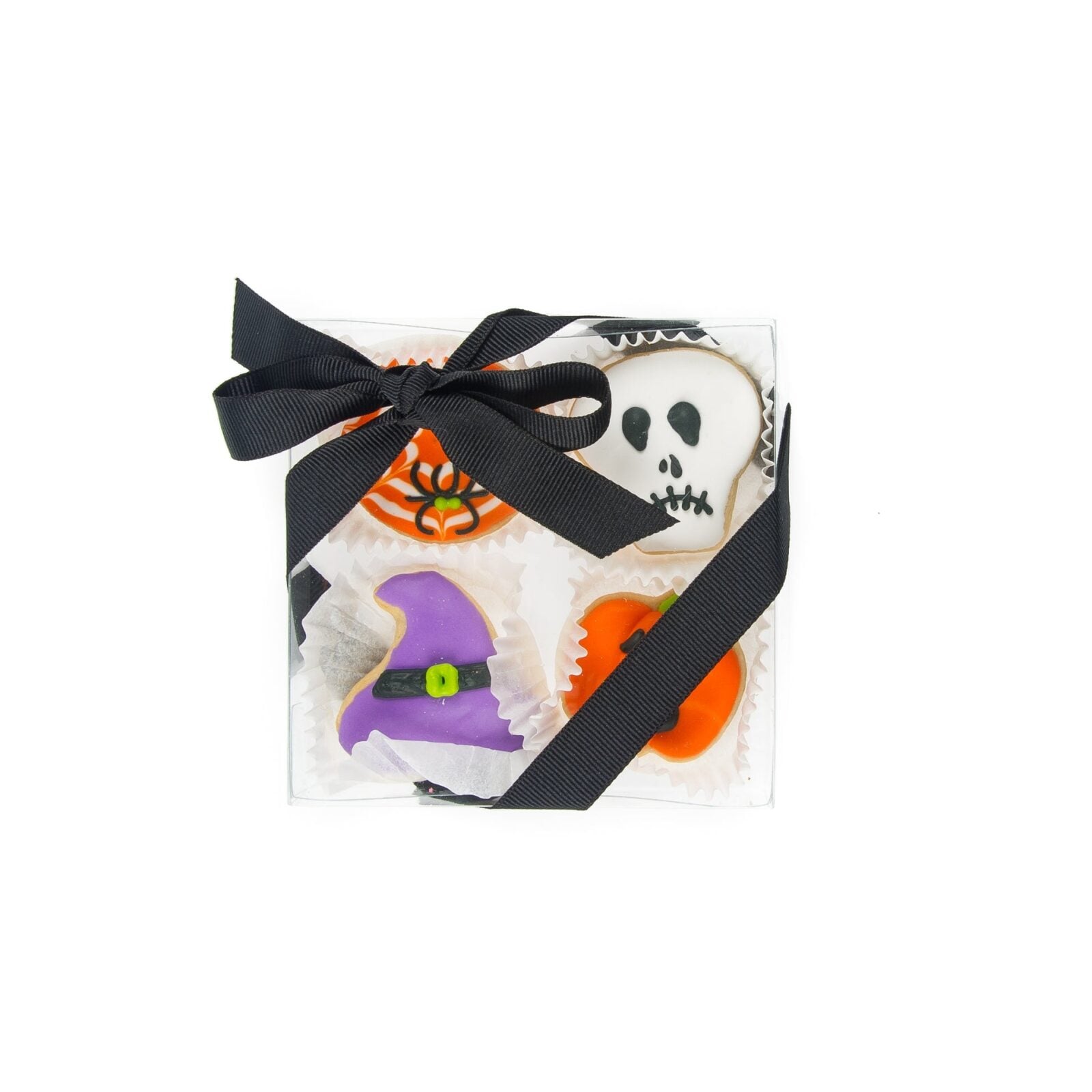 Halloween Mini Cookie Clear Gift Box- 4 pc