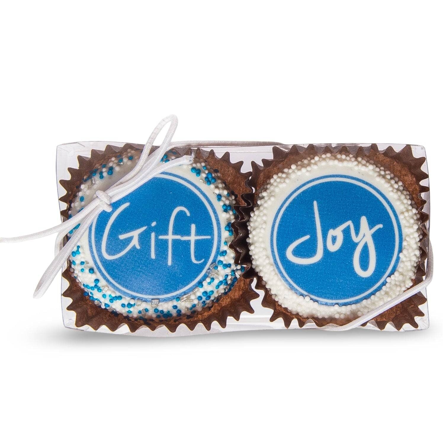 Winter Hand Dipped & Decorated Sandwich Cookie-Clear Box