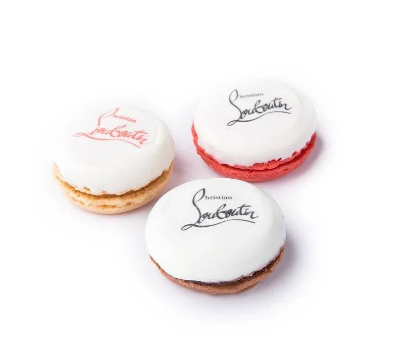 Logo Macarons -Demi Dipped Macaron- Single