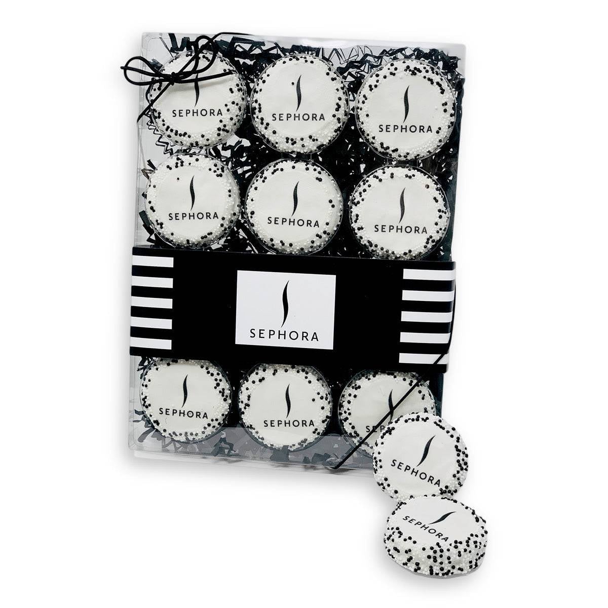Crystal Clear Box of 12 Edible Print Sandwich Cookies