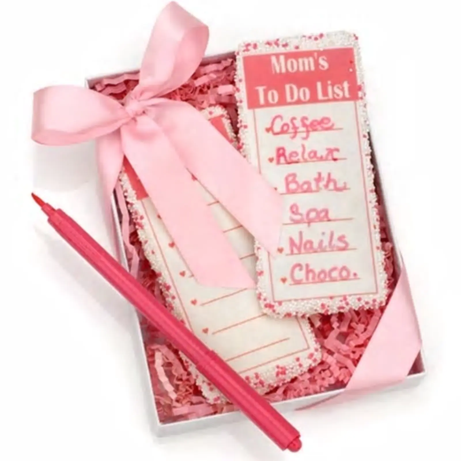 "Mom's To Do List" Cookies & Edible Food Pen- Gift Set