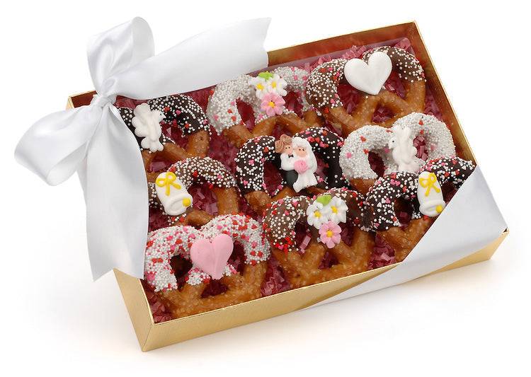 Wedding Pretzel Twists, Box of 9