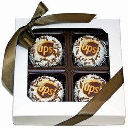Square Window Box of 4 Logo Sandwich Cookies
