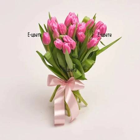 Pink tulips (7 stems)