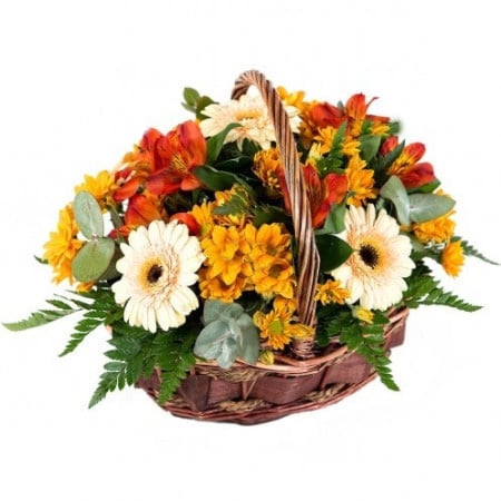 Basket with flowers - Early morning