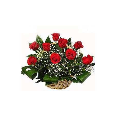 Basket with flowers Harmony