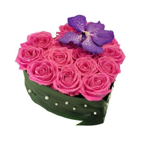 Original heart of roses