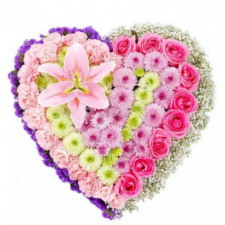 Heart of flowers - Beautiful Smile