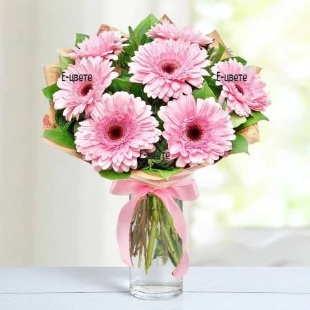 Bouquet of pink gerberas Wink (Standard)