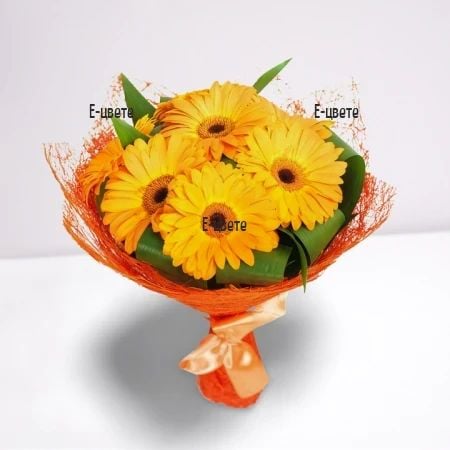 A bouquet of orange gerberas (Standard)