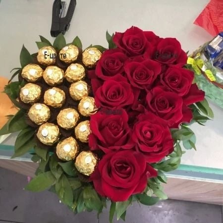 Heart of Chocolates and Roses