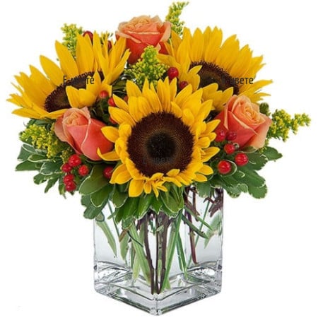 Arrangement - Sunny Roses