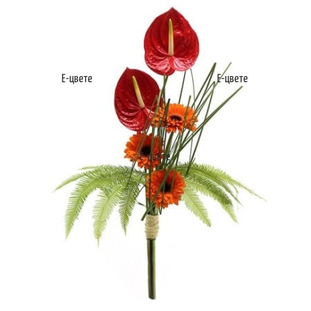 Bouquet - Gerberas And Anthurium