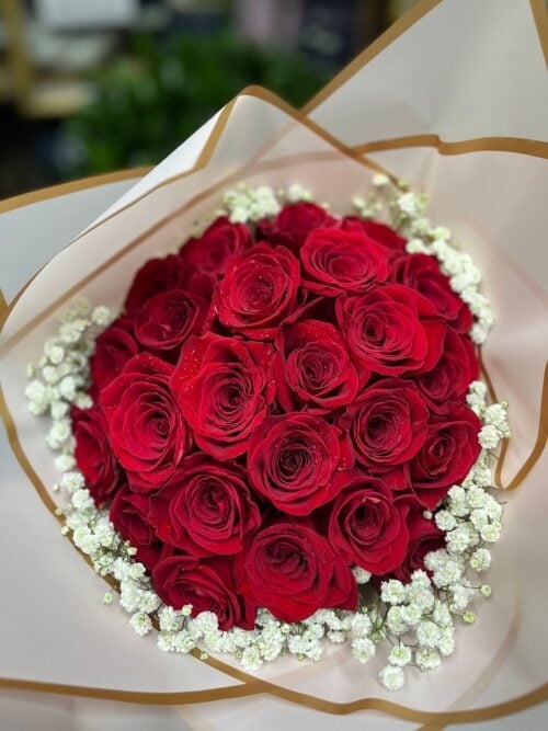 Roses Gift Wrapped (3 Roses)