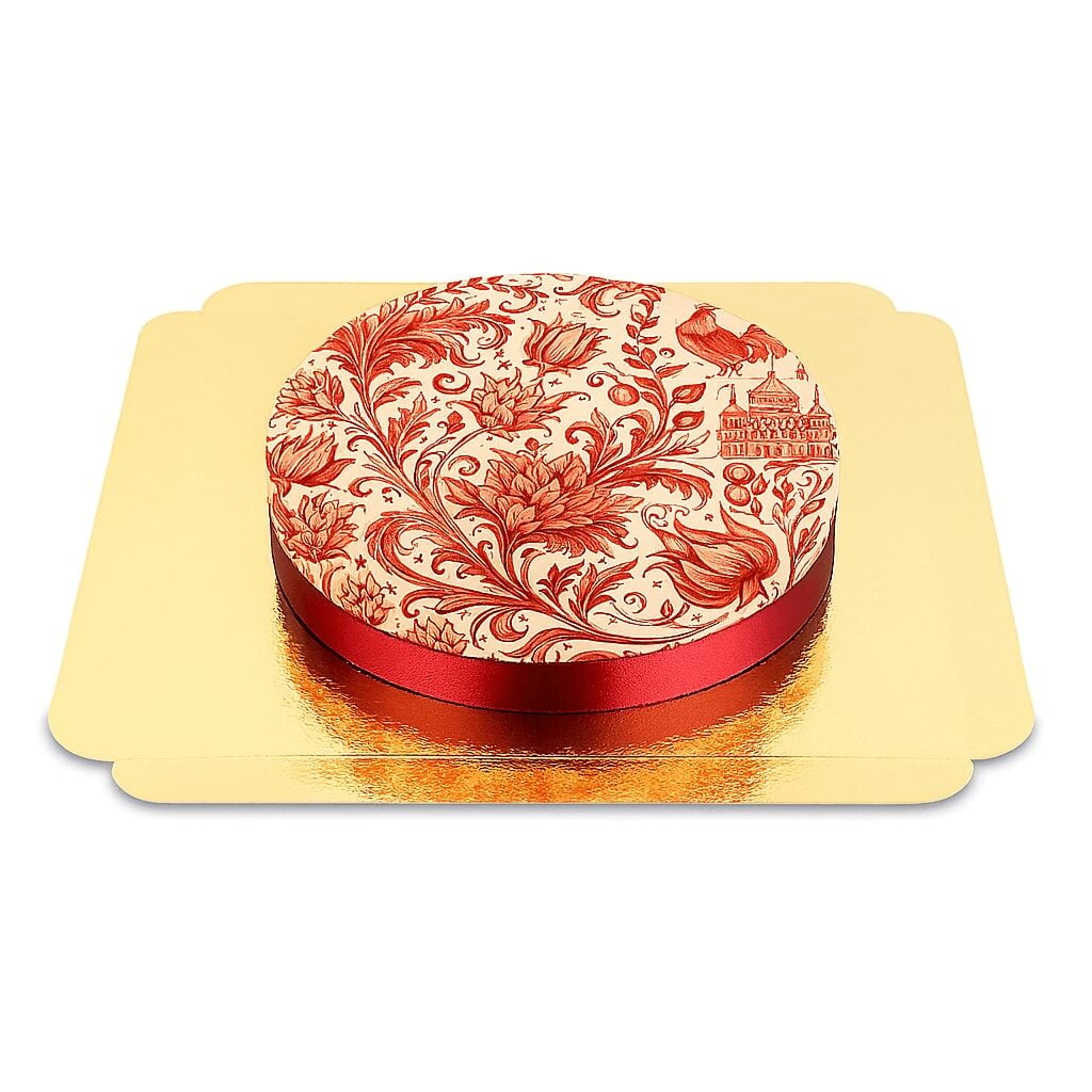 Red Porcelain Stove (Small (18 cm (6 pieces)))