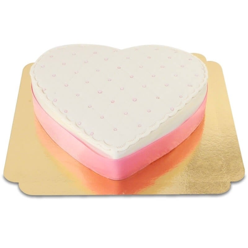 Heart-shaped anniversary cake (10 bitar)