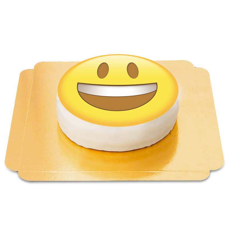 Happy emoji cake (Small (18 cm(6 pieces)))