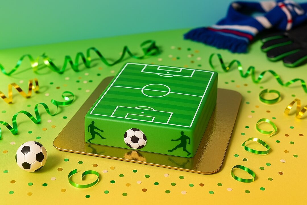 Football plan cake (Medium (25cm X 17cm (10 Pieces)))