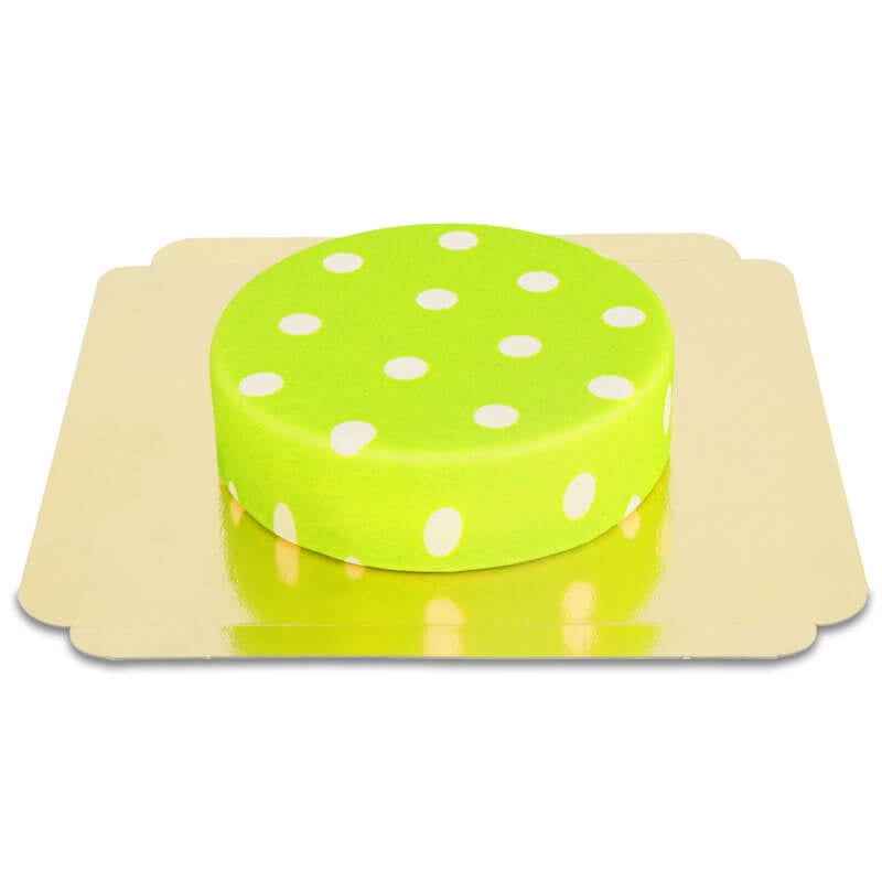 Green with white dots (Small (18 cm(6-8 pieces)))