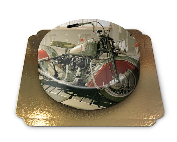 Motorcycle cake (Small (18cm (6 Pieces)))