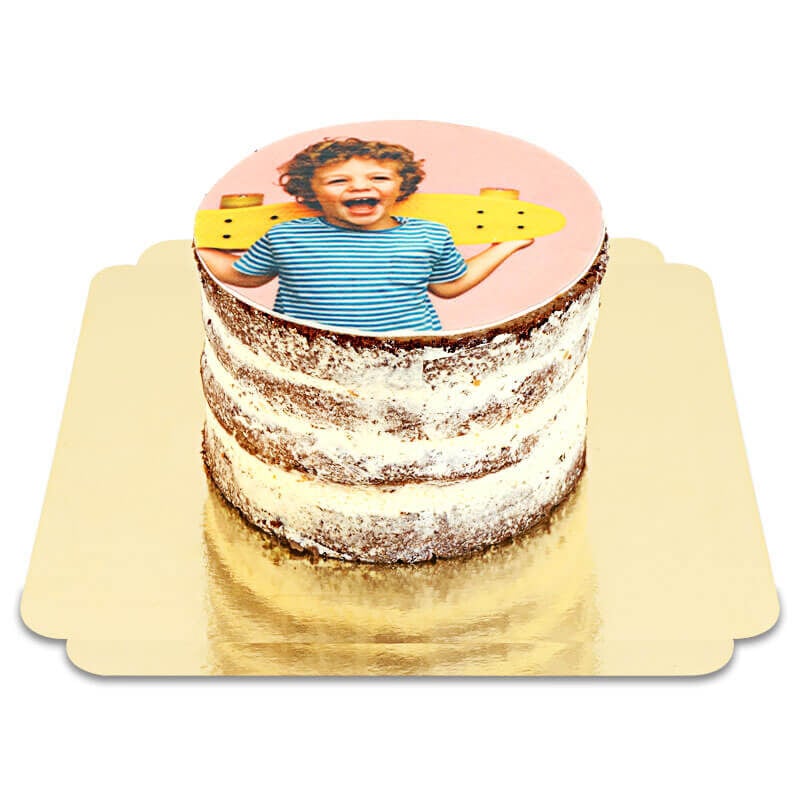 Photo-naked cake chocolate - vanilla