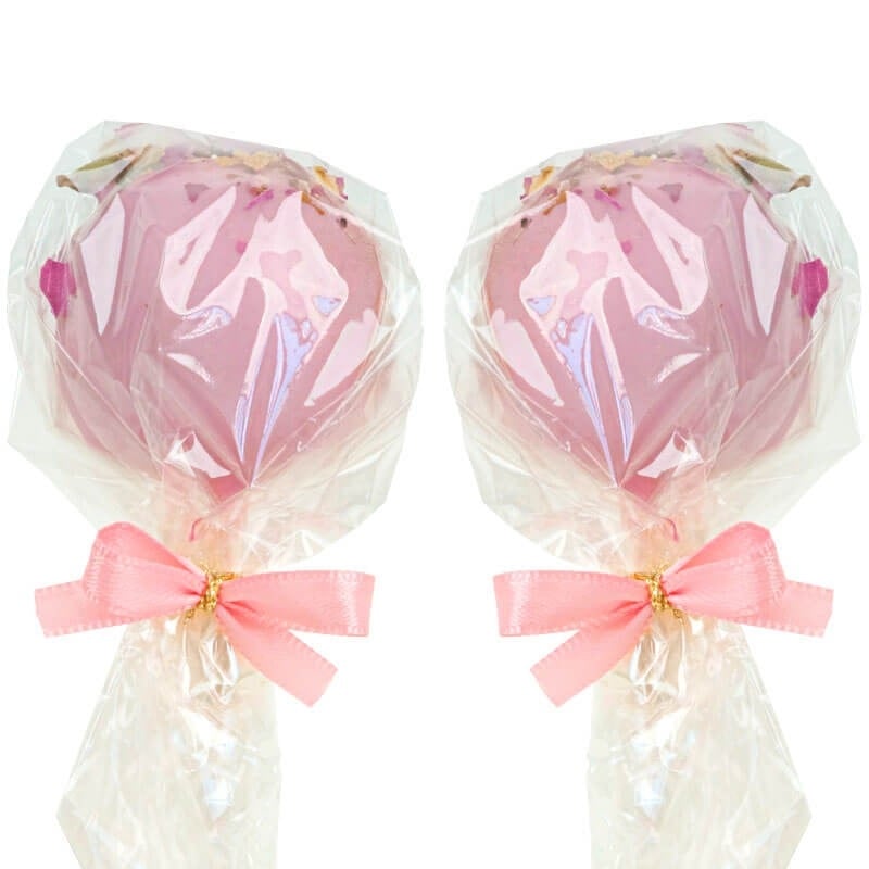 Pink Cake-Pops with Rose Decoration (12 pcs)