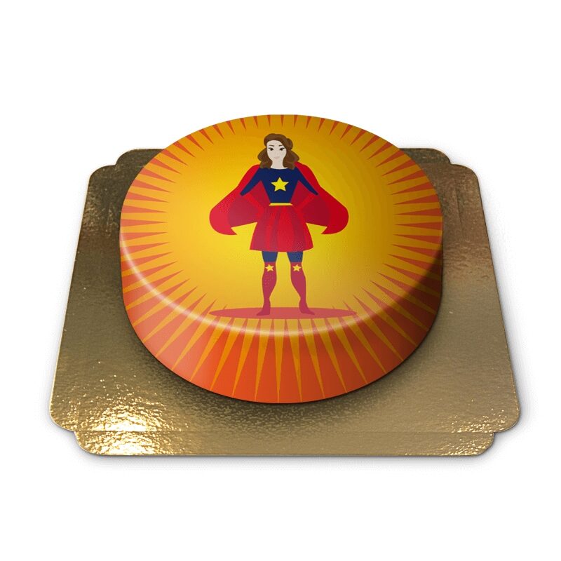 Superwoman, cake (Small((18 cm)6-8 pieces))
