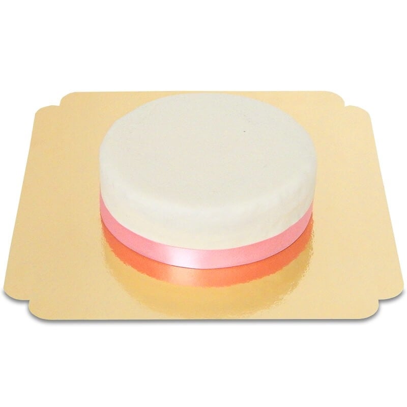 Cake With Silk Ribbon