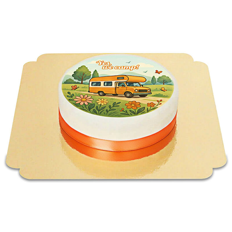 Retro camper cake (Small (18cm (6 Pieces)))