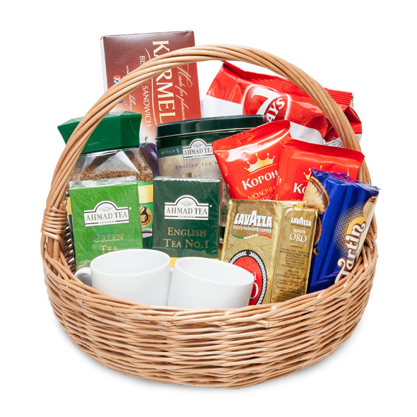 Basket with coffee