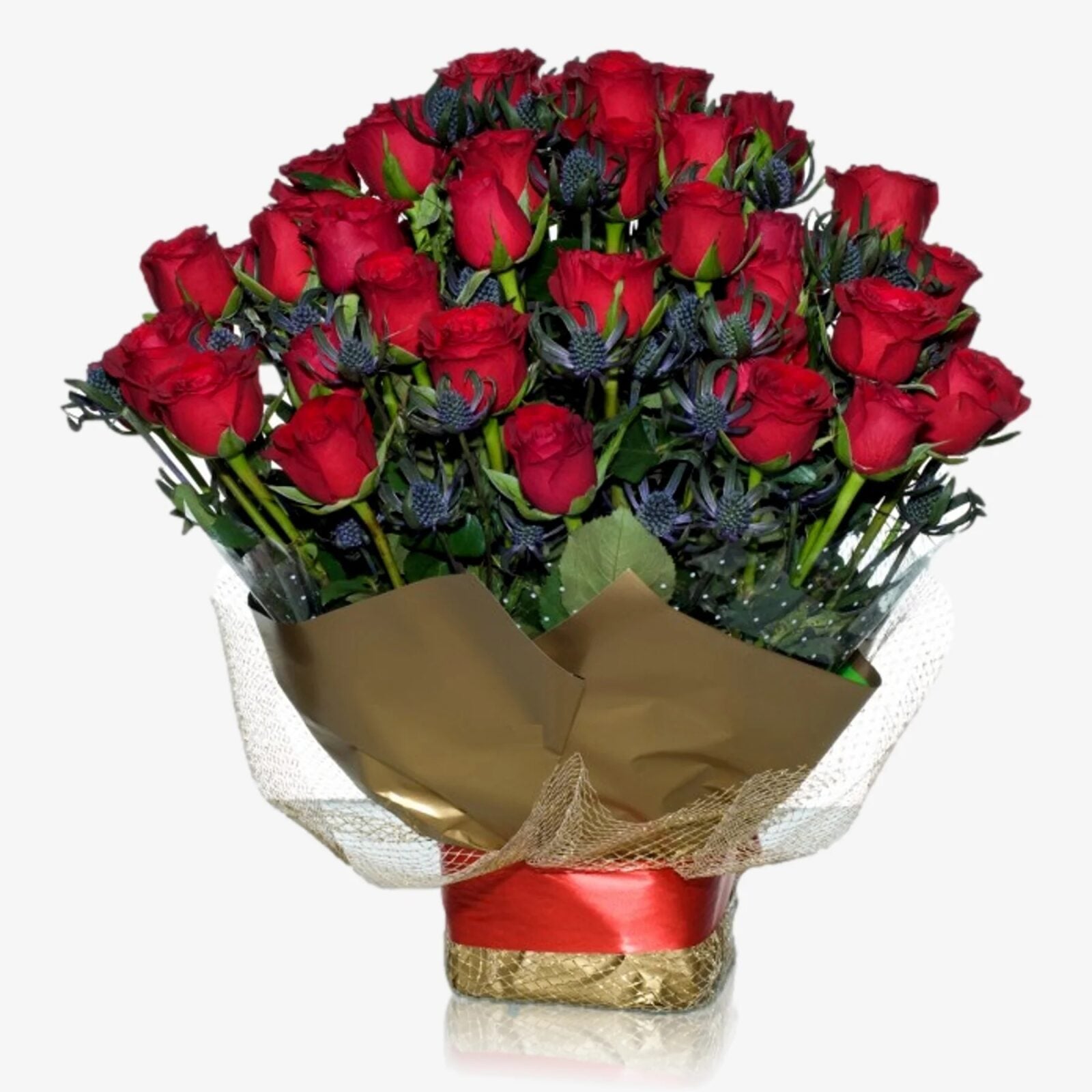 Gorgeous Red Roses (12 Stems)