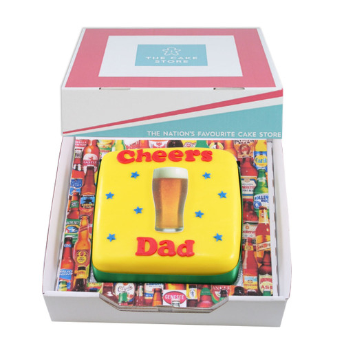 Cheers Dad Gift Cake