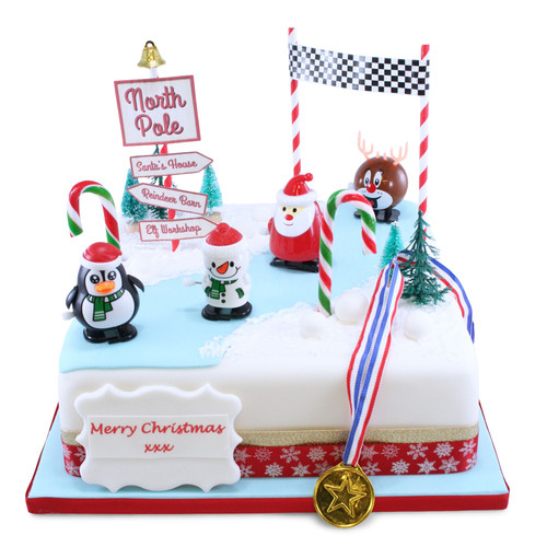 Race to the North Pole Cake (10 Inch Serves 40)