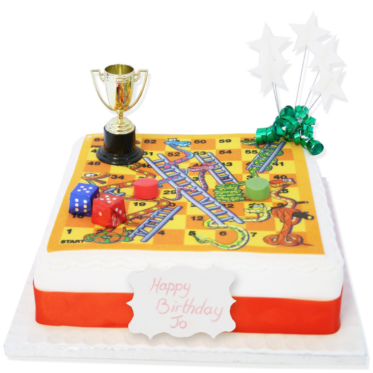 Snakes and Ladders Birthday Cake