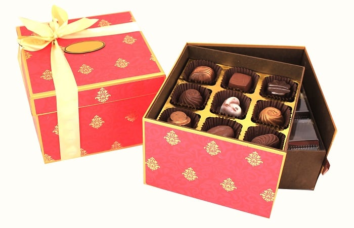 Double decker special festive Collection box of 27 soft centred Chocolates