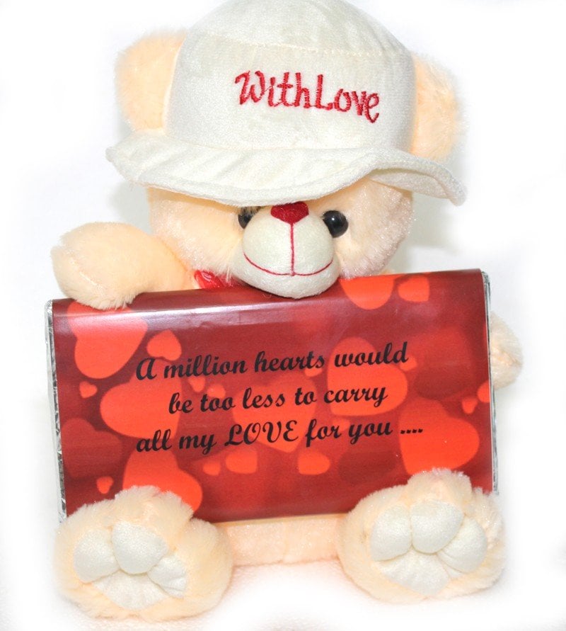 10 Inch Teddy with "Love" Bar