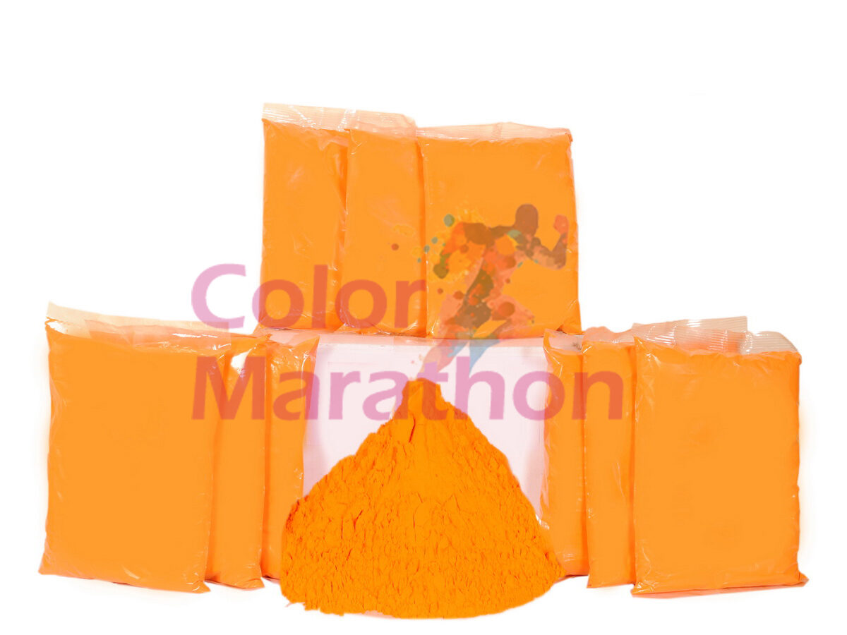 10 pound - 1 Lb Orange x 10 Pack - Colormarathon® Festival  Rangoli Color
