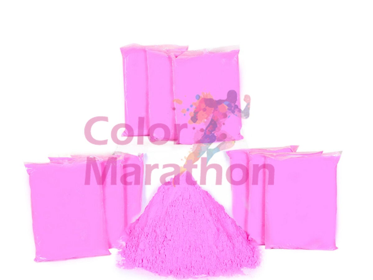 10 pound - 1 Lb Pink x 10 Pack - Colormarathon® Festival  Rangoli Color