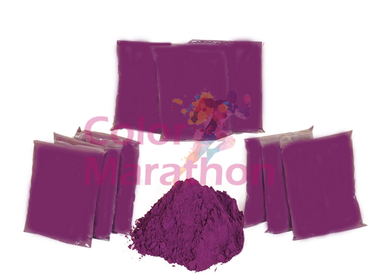 10 pound - 1 Lb Purple x 10 Pack   - Colormarathon® Festival  Rangoli Color