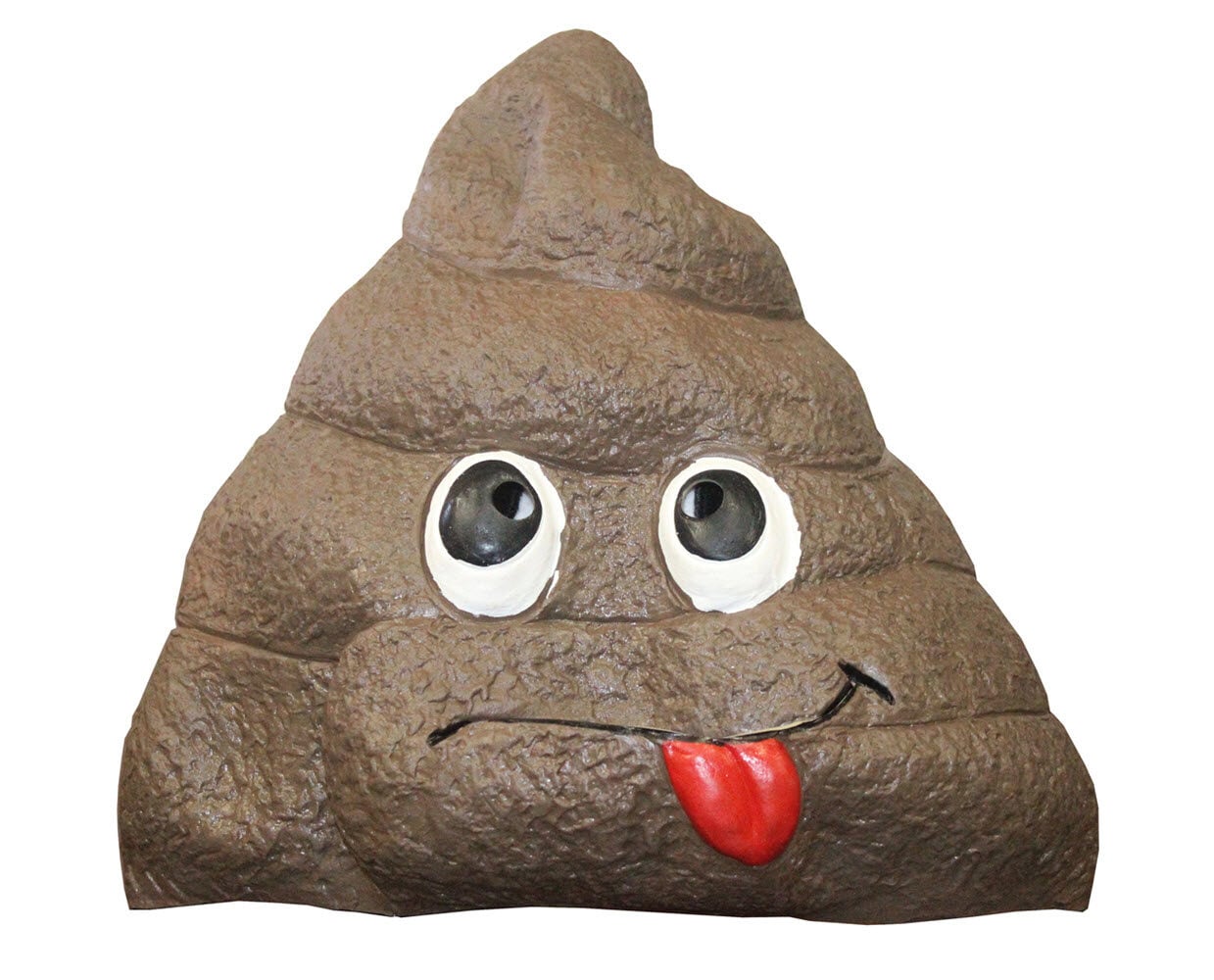 Emoji Giant Poop Fake Doody Head Latex Adult Mask