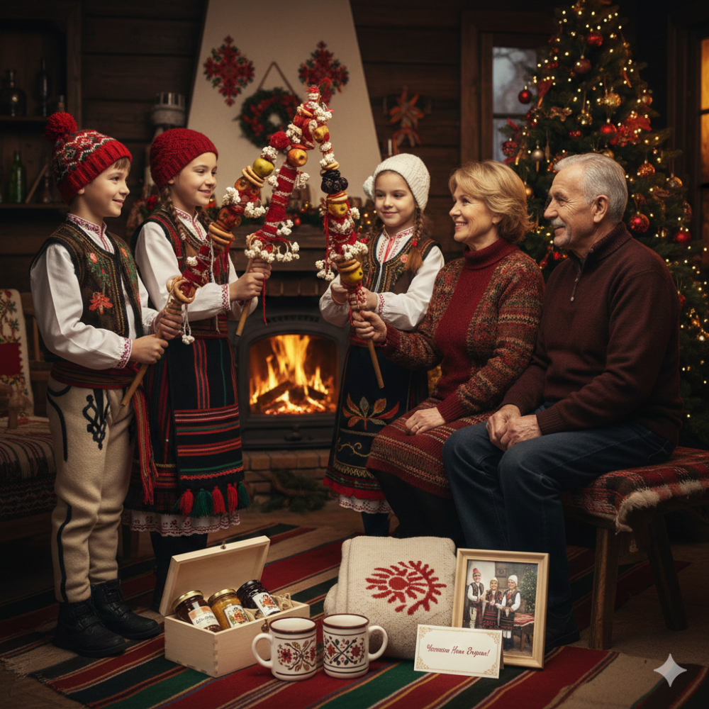 Christmas gift ideas for grandparents inspired by Bulgarian Survakane New Year tradition
