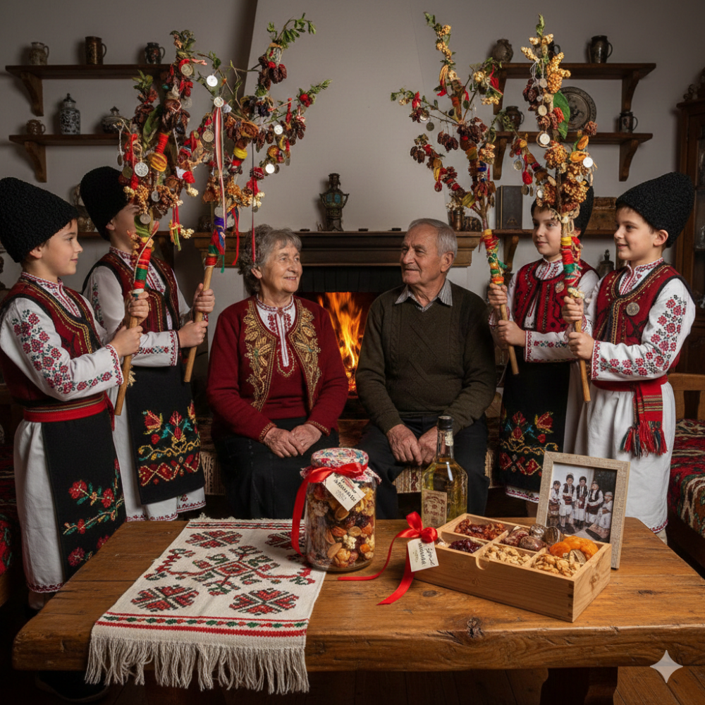 Christmas gift ideas for grandparents inspired by Bulgarian Survakane New Year tradition