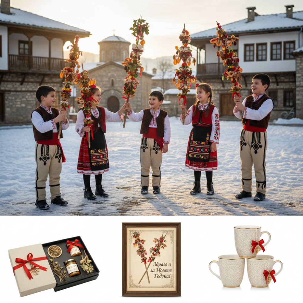 Christmas gift ideas for grandparents inspired by Bulgarian Survakane New Year tradition